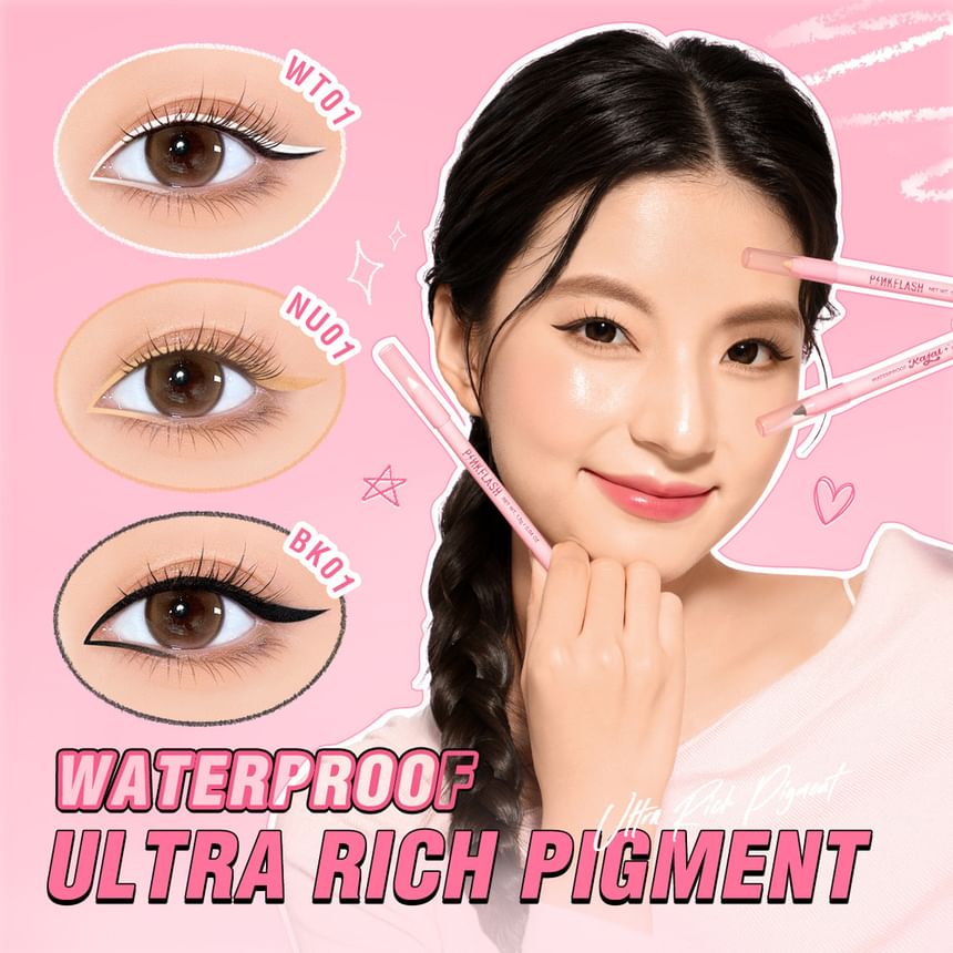 PINKFLASH - Waterproof Eyeliner Pencil - 3 Kleuren