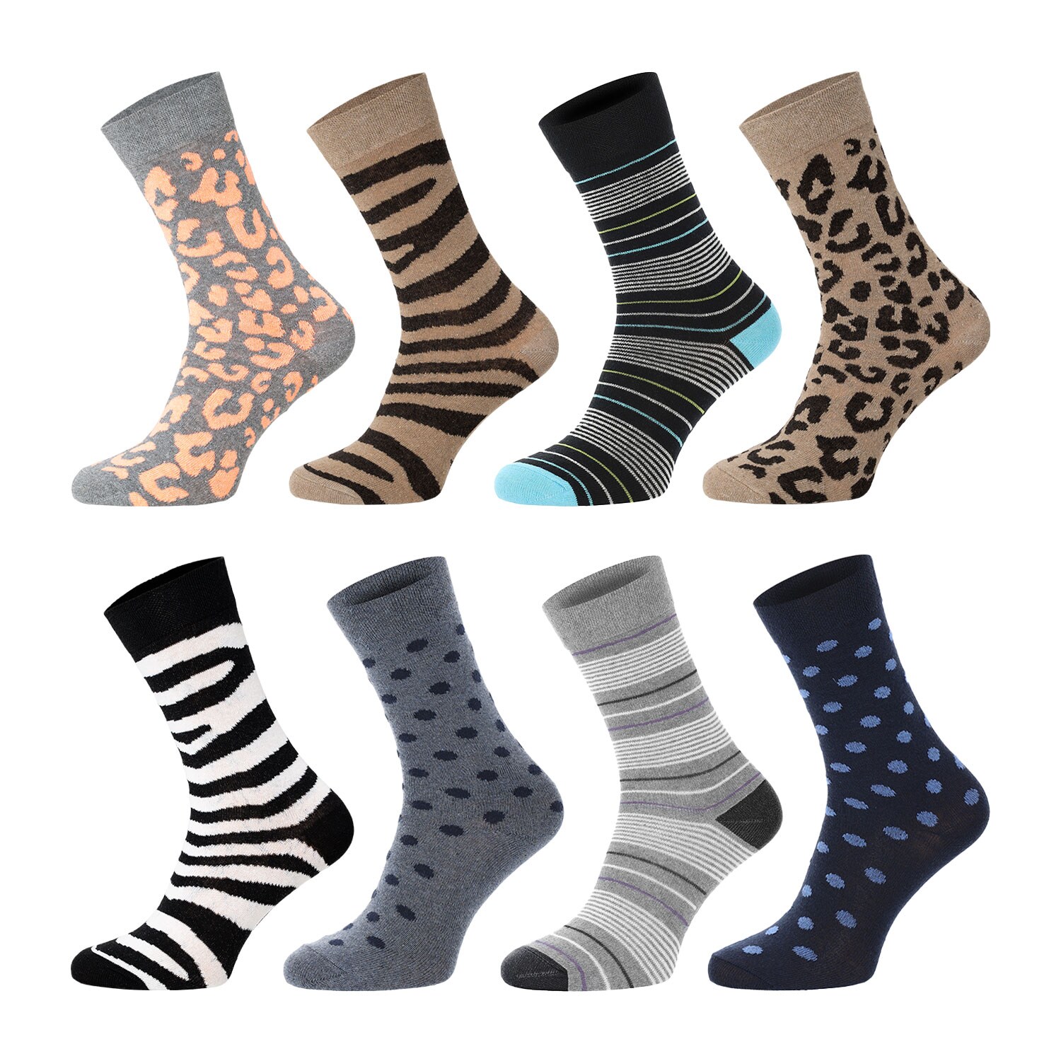 Chili Lifestyle Geschenkbox LADY 8 Paar Socken Damen Baumwolle Weichbund
