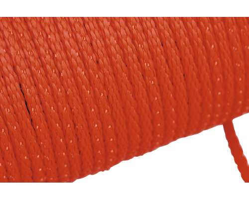 Touw Paraloc Mamutec rood Ø 4 mm, verkocht per meter