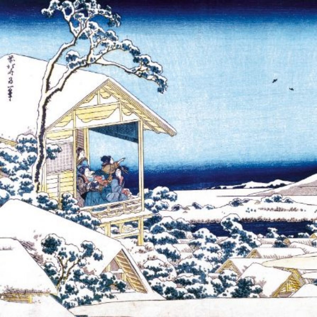 Winter Woodblock Prints x20: Christmas Cards