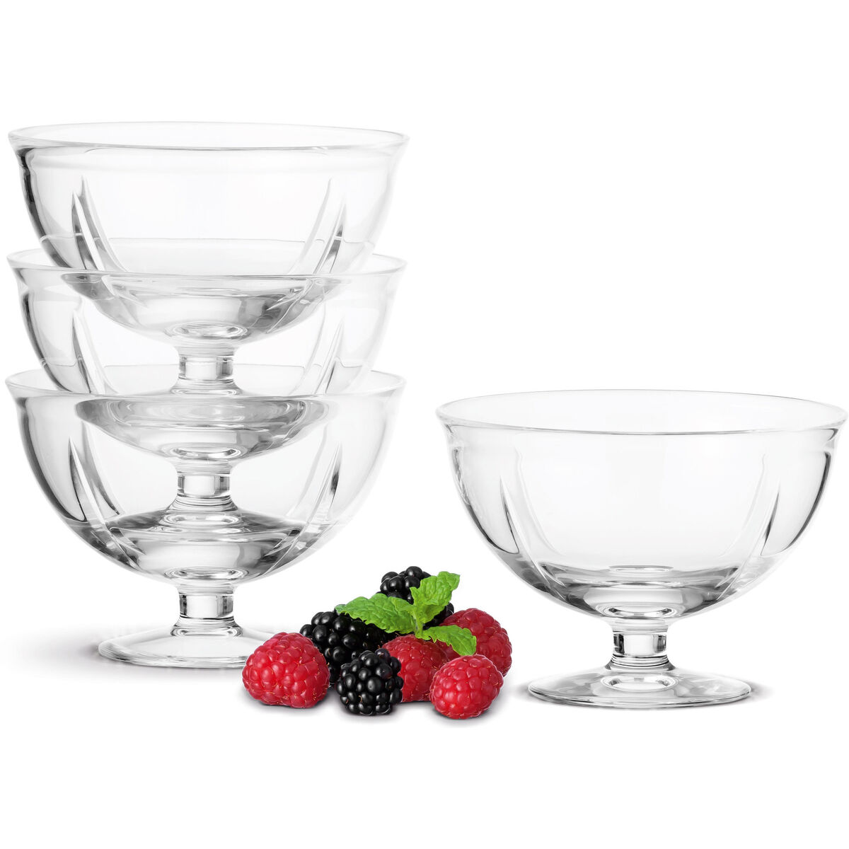Grand Cru Glasskål på Fot 4 stk