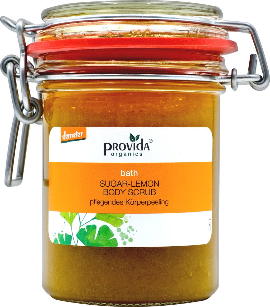 provida organics  Sugar Lemon Body Scrub, 230 g