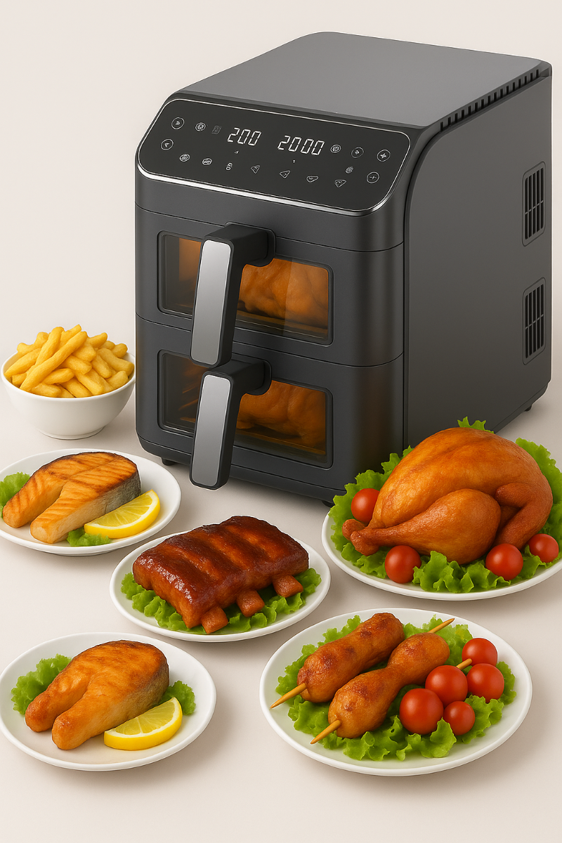 Friac AIF 8100 ST Dubbele Airfryer 5,5 + 5,5L 2800W