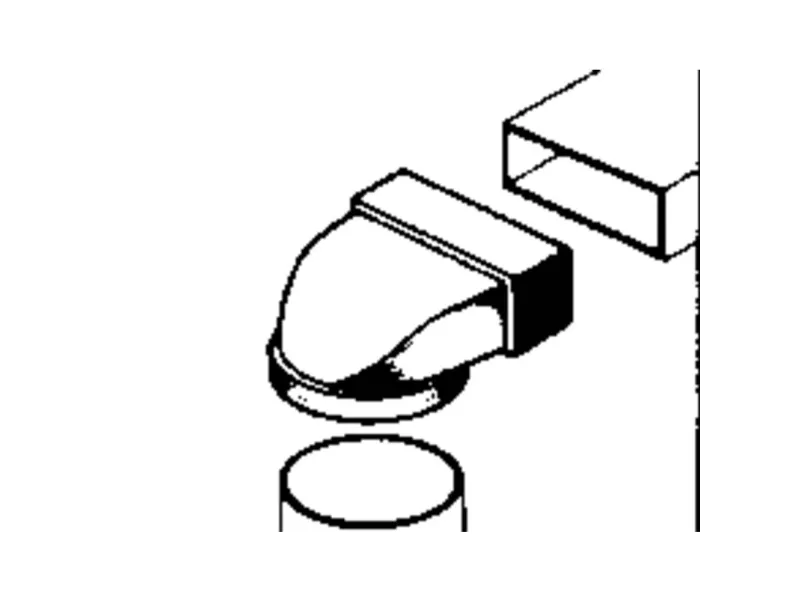 Wallair 20200114 Fladkanals-ventilationssystem 100 Afbøjningsstykke