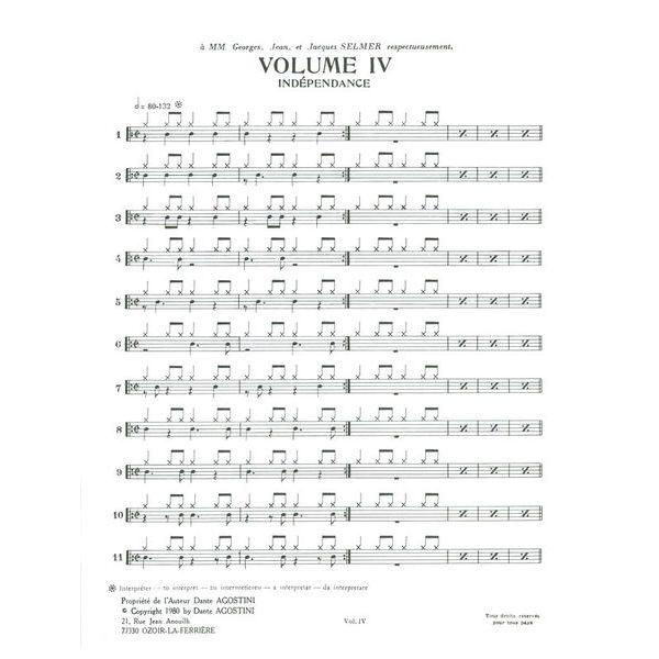 Dante Agostini Méthode De Batterie Vol.4
