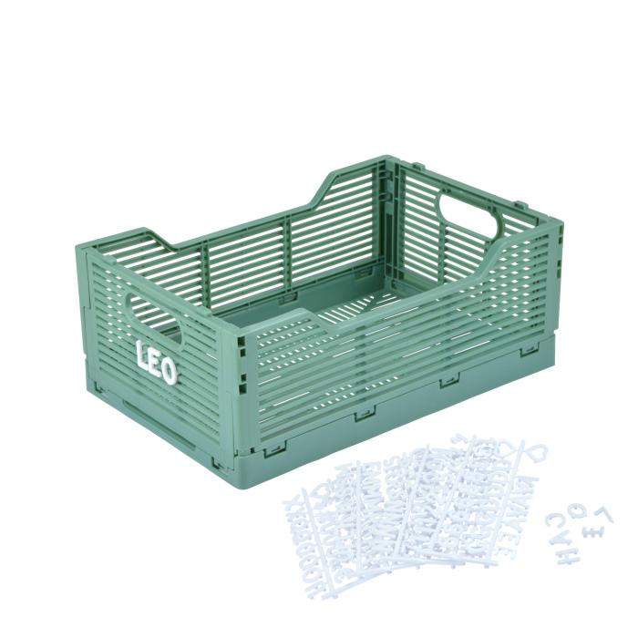 CAGETTE PLIABLE EMPILABLE SAUGE D.40X30X17CM