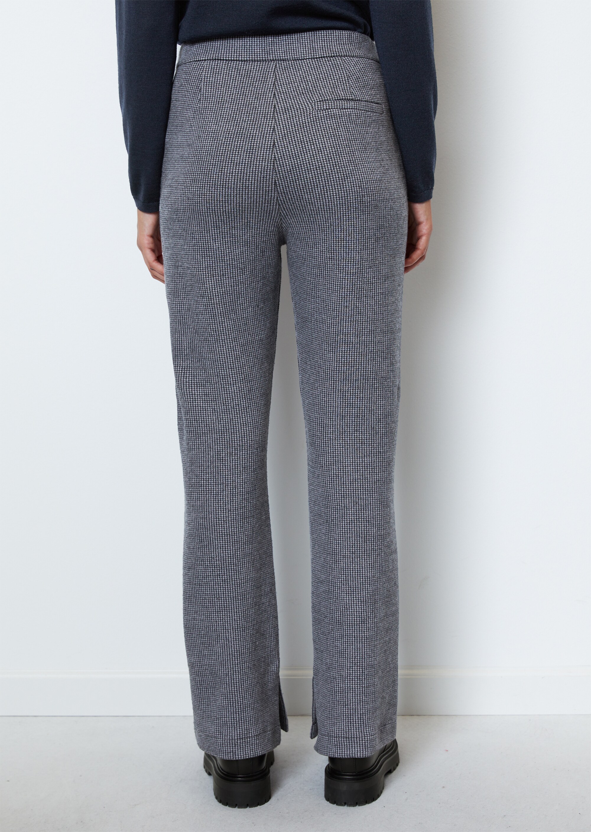 Zigarettenhose straightaus Doubleface-Jersey