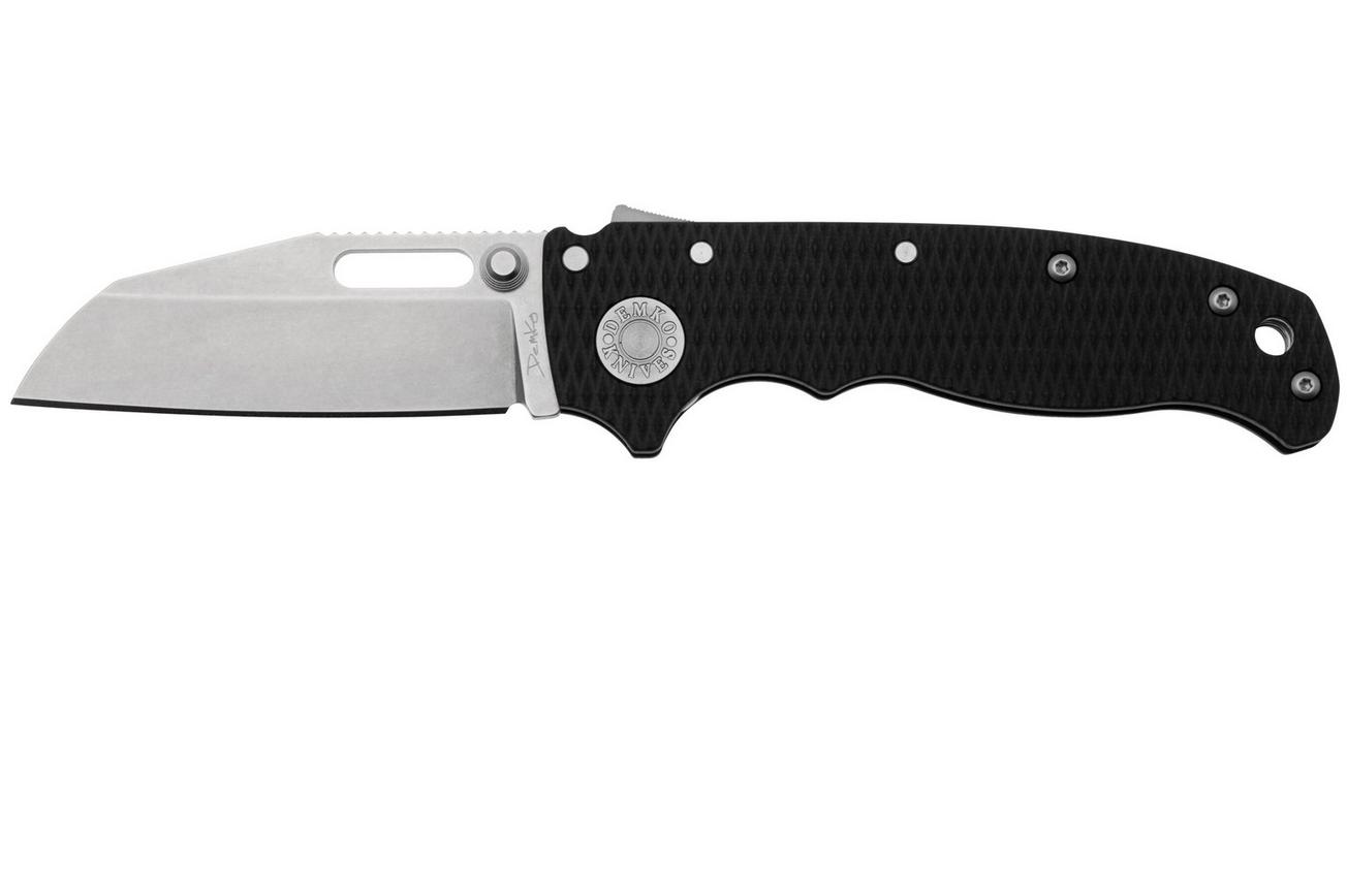 Demko Knives AD20.5 Shark-Lock CPM 20CV Shark Foot AD205-20CV-BLK-SF Black G10, zakmes