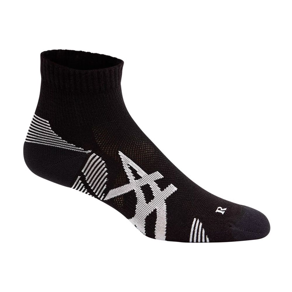 Asics CUSHION RUN QUARTER - Chaussettes x2 performance black/performance black