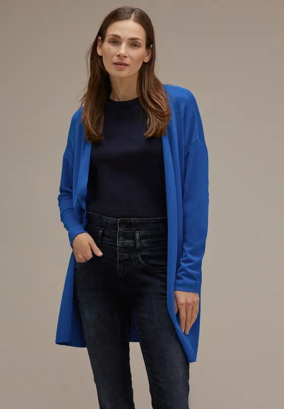 Langer Cardigan - fresh intense gentle blue