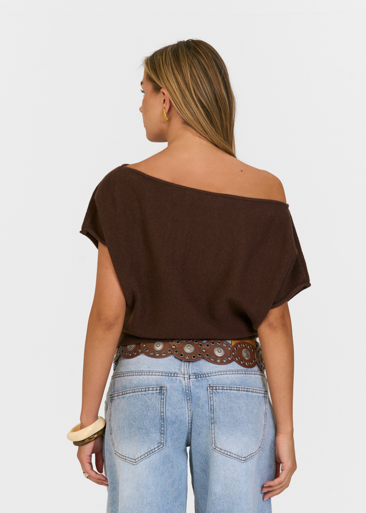 Chloe top choco bruin