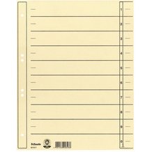 Intercalaires carton, A4 extra large, chamois