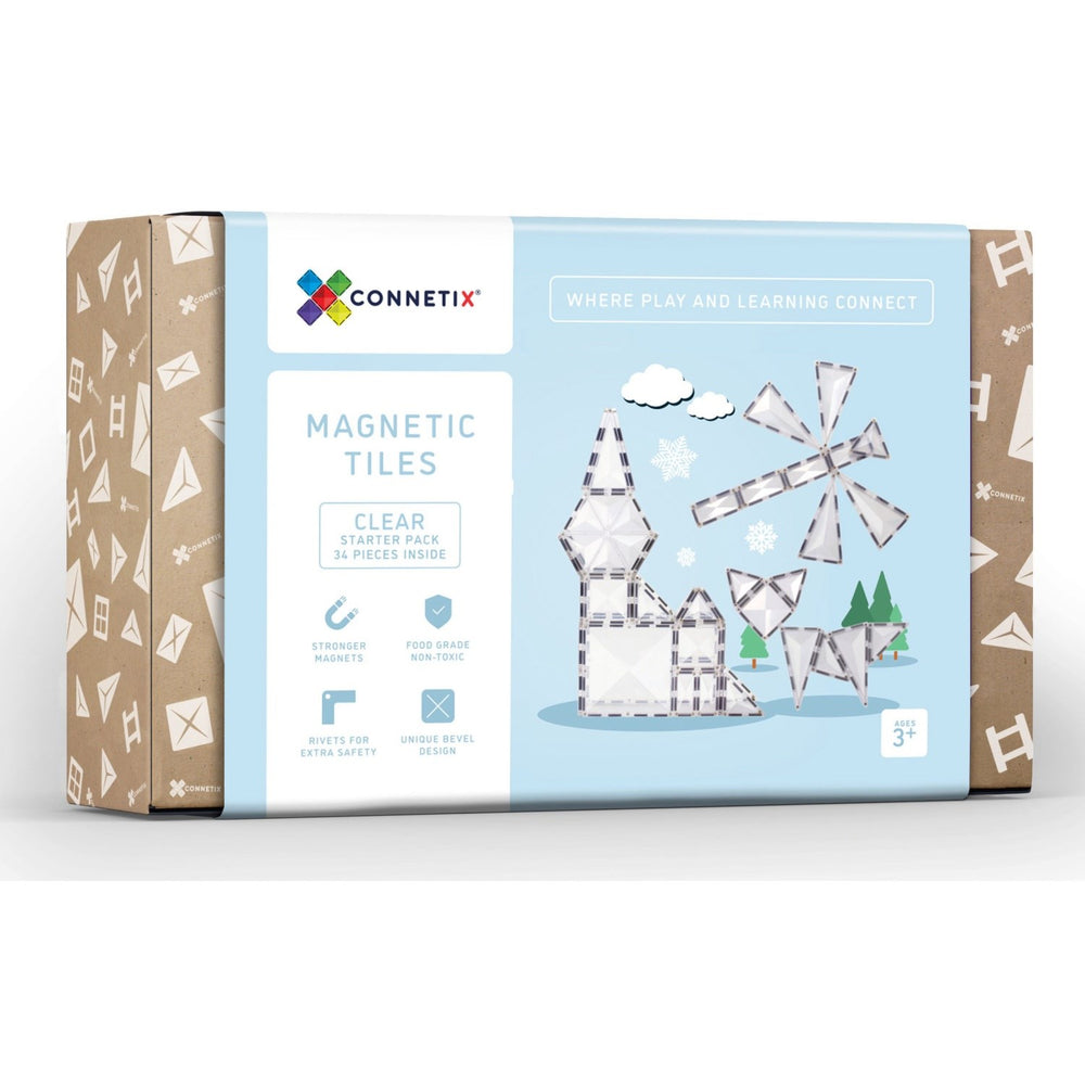 Køb Connetix Clear Starter Pak 34 Styks