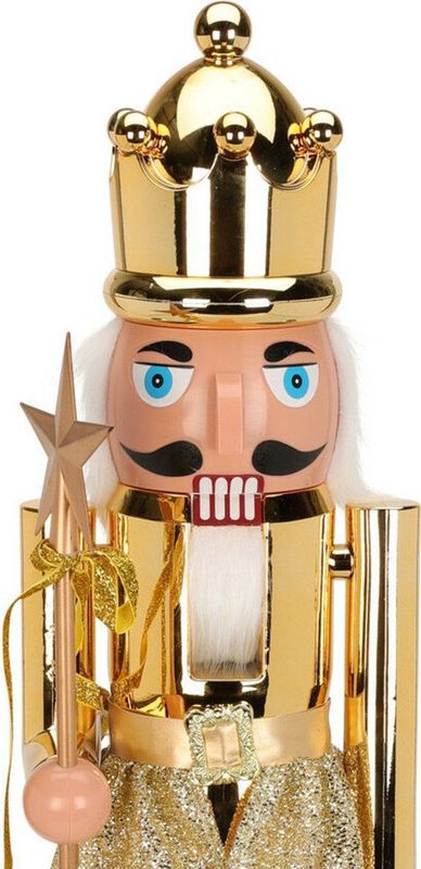 Christmas Decoration notenkraker decoratie figuur/beeld -60 cm - goud - kunststof