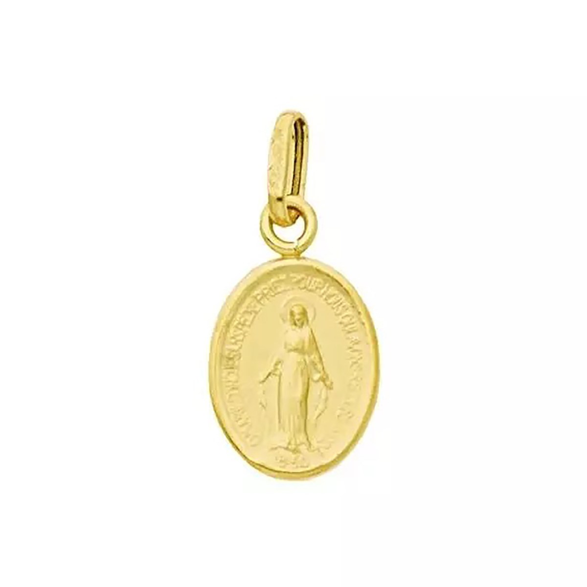 Médaille Brillaxis miraculeuse or jaune 9k8mm x 10mm