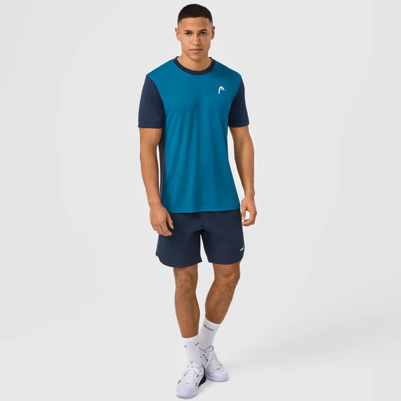 T-Shirt de tennis Head Slice homme bleu