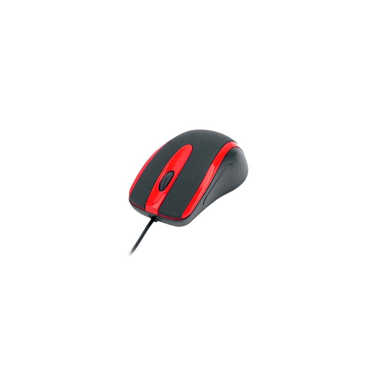 Optisk datamus med USB-tilkobling og ergonomisk design - Svart/Rød