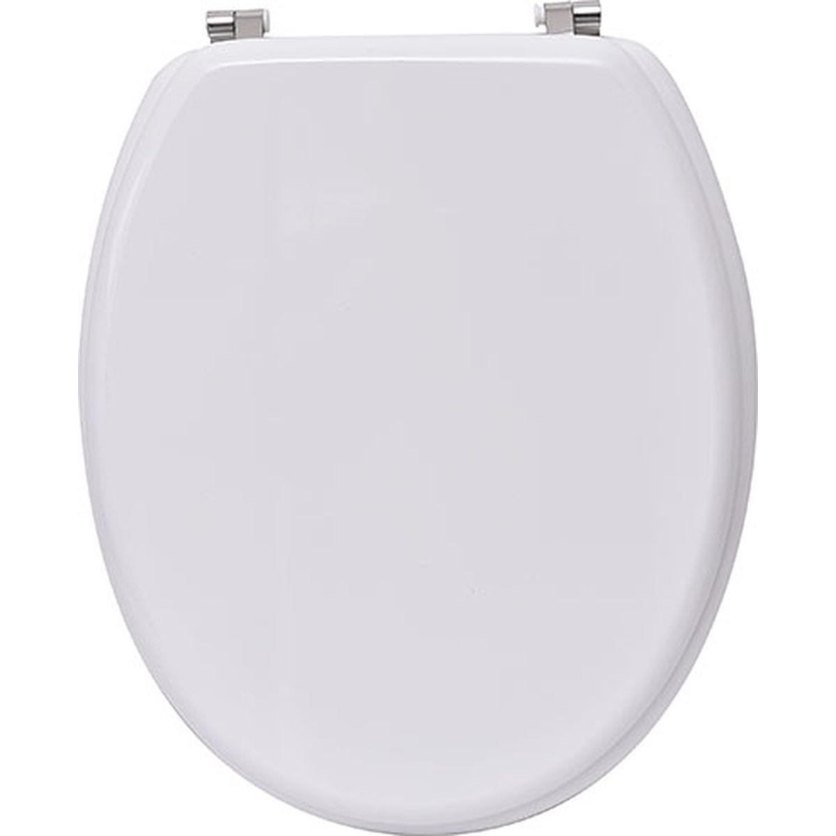 ABATTANT WC MDF ATTACHES ZINC  BLANC