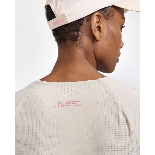 T-shirt trail CRAFT PRO TRAIL SS TEE W ECRU/MULTI