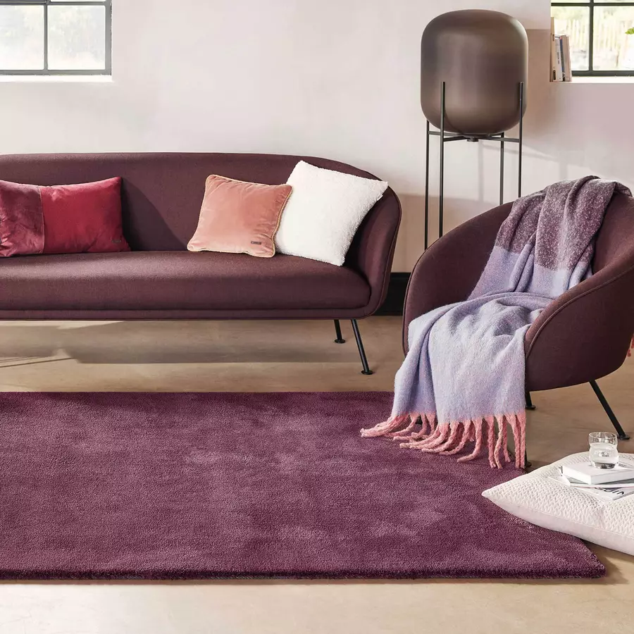 Esprit Hochflorteppich #loft bordeaux