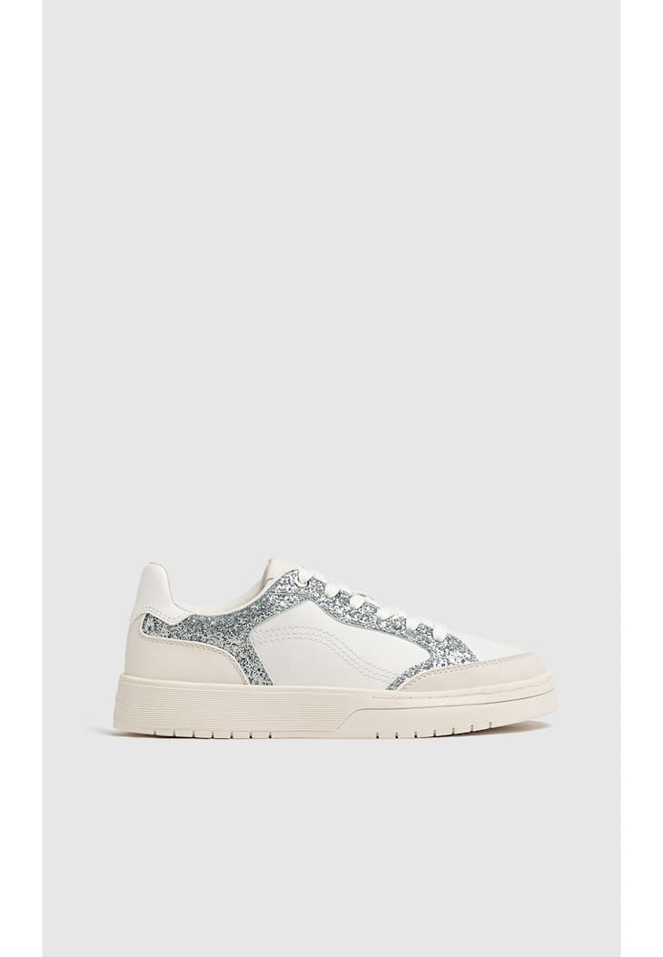 Tênis casuais com glitter