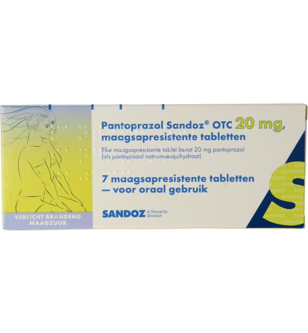 Sandoz Pantoprazol 20mg (7 stuks)