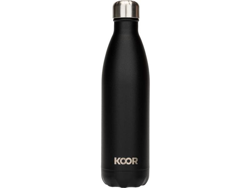 KOOR Trinkflasche Nero 750 ml Thermosflasche aus Edelstahl