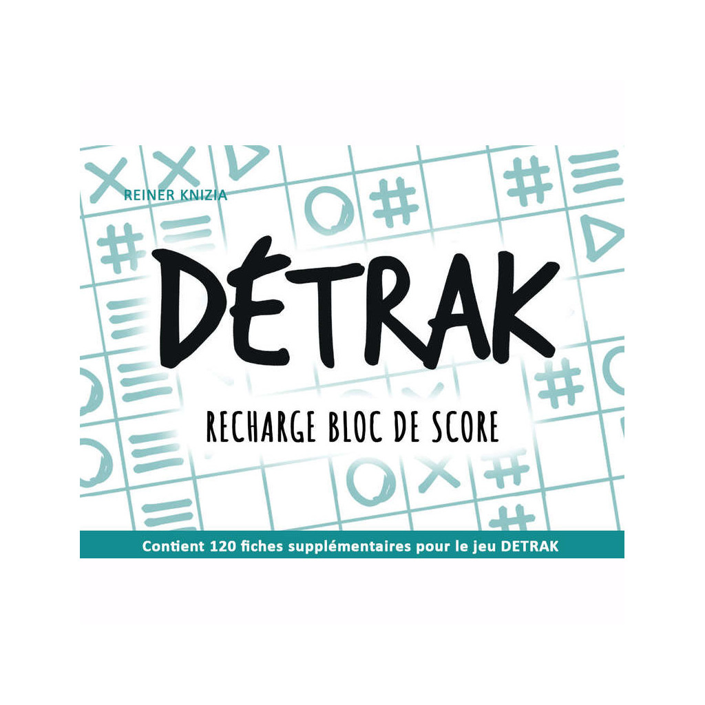 Detrak - Recharge Bloc de Score (3 Blocs de 50 fiches)