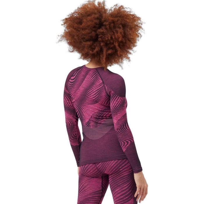Odlo Dame Trøjer Top Crew Neck Long Sleeve Pink