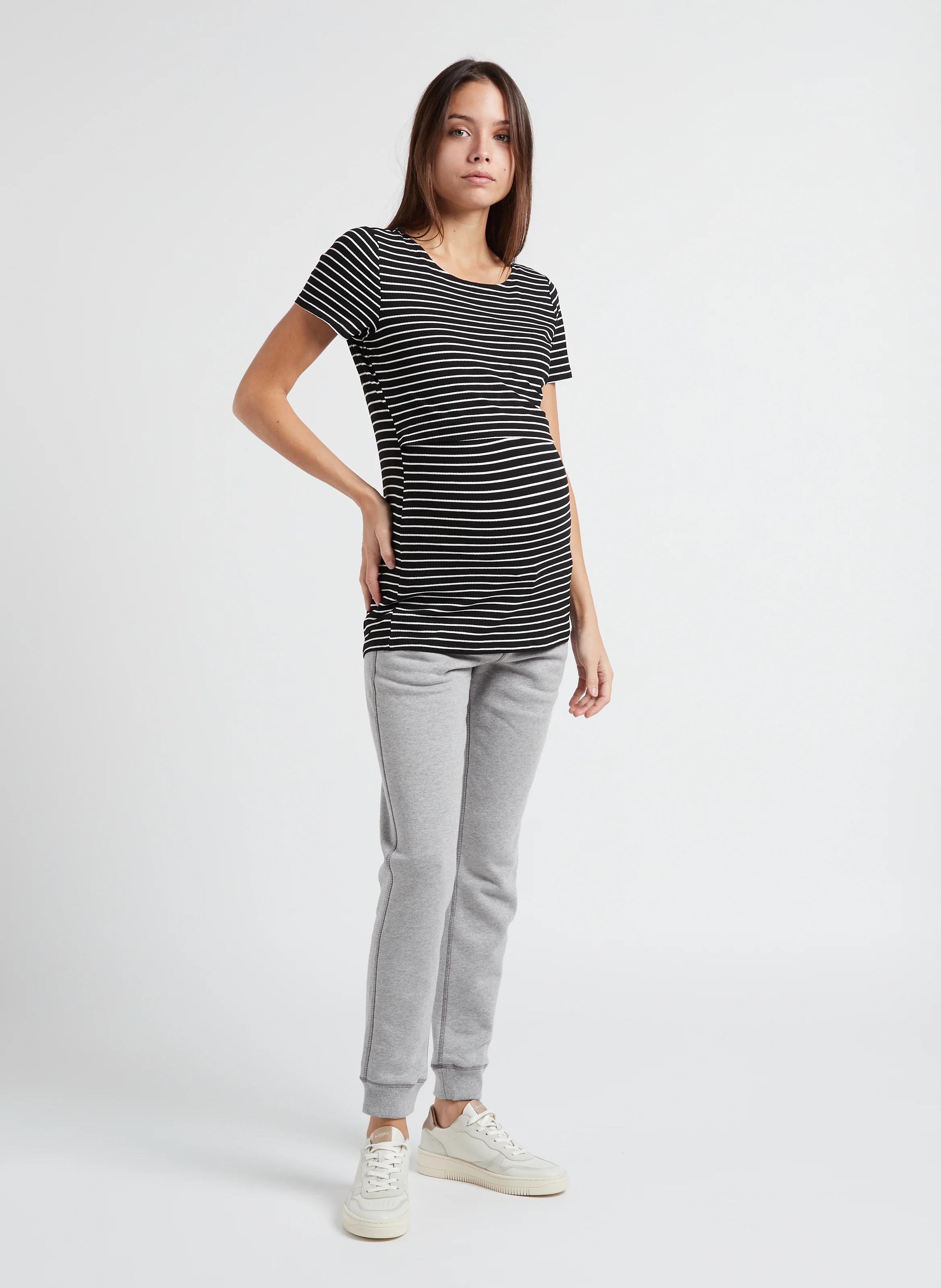 SAM - Jogging de grossesse en coton | Gris