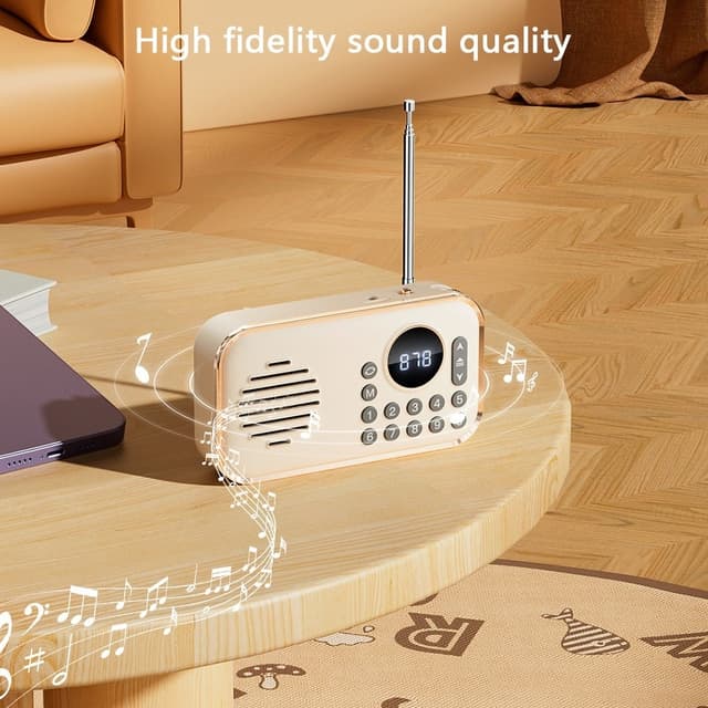 Bluetooth 5.0 FM Radio 3.5mm lydkabel TF Card U Disk