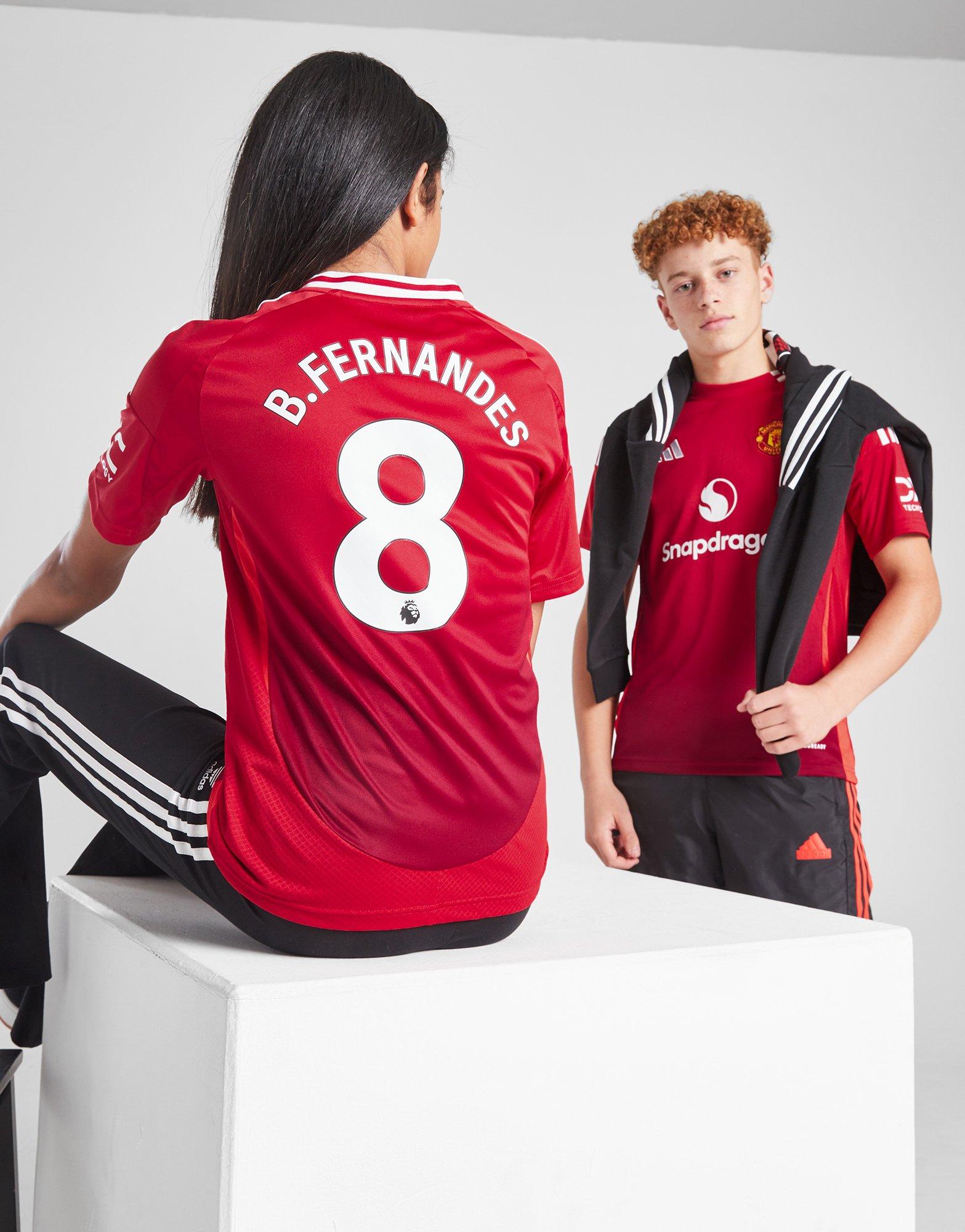 adidas Manchester United 24/25 Fernandes #8 Home Shirt JR