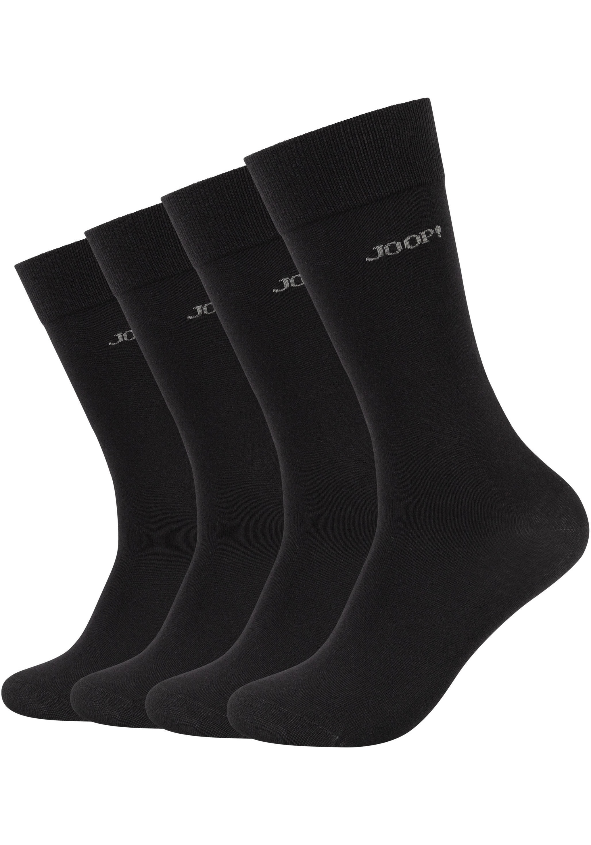 JOOP! Socken »premium essentials« 4 Paar,  Premium Essentials, verstärkte Ferse, haltbare Spitze