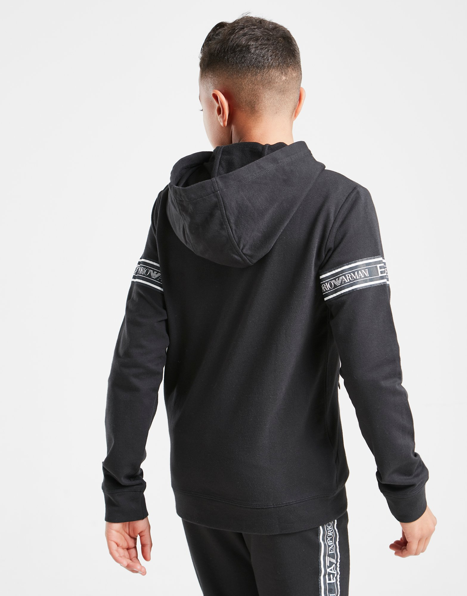 Emporio Armani EA7 Sweat à capuche Tape Full Zip Junior