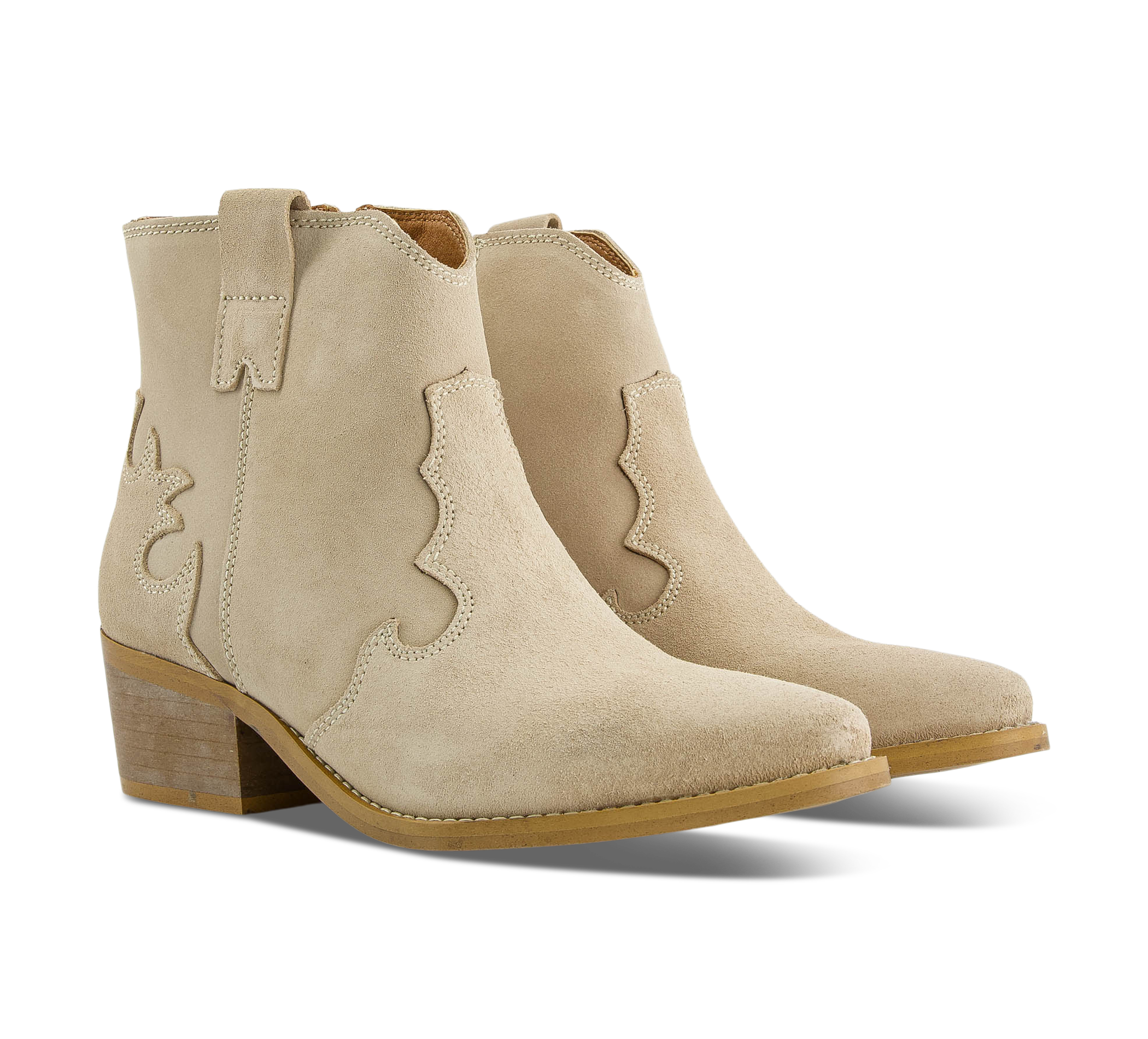 1874 by Walder Klassische Stiefelette beige/taupe