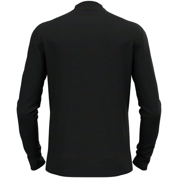 T-shirt thermique ODLO MERINO 200 BL TOP TURTLE NECK L/S HALF ZIP BLACK