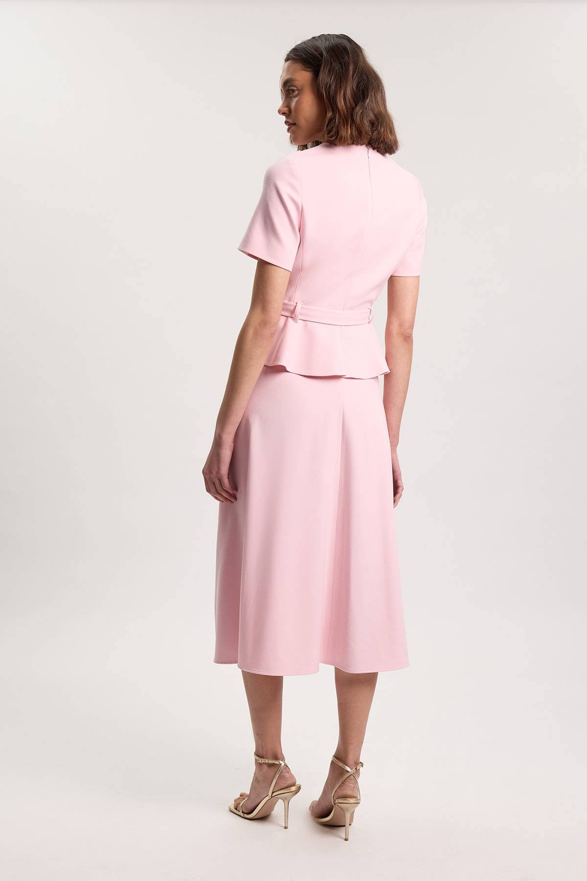 KarenMillen Robe Midi Structurée Cintrée Avec Ceinture