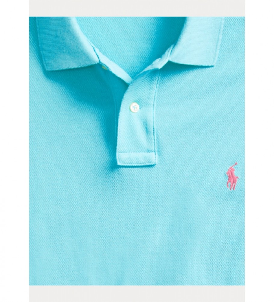 Camisa polo Ralph Lauren Custom Fit Azul Claro