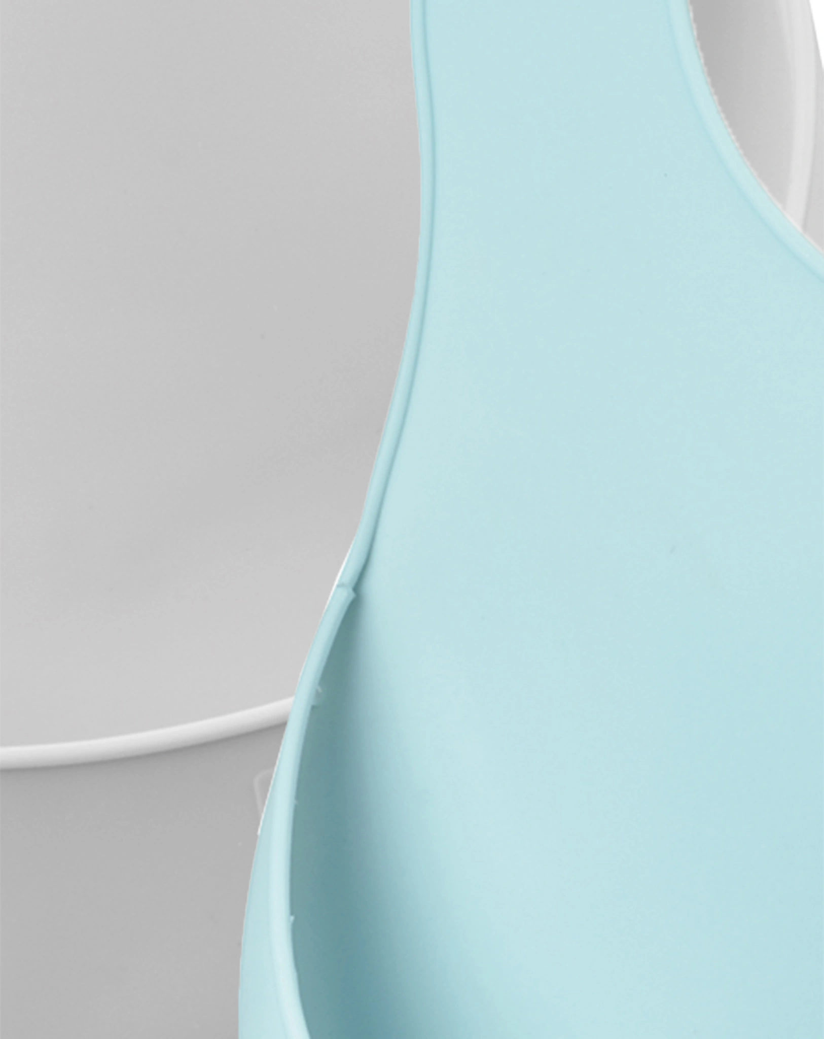 Silikon-Lätzchen LITTLE CRUMP mit Auffangschale 2er-Set in blue/grey/rose