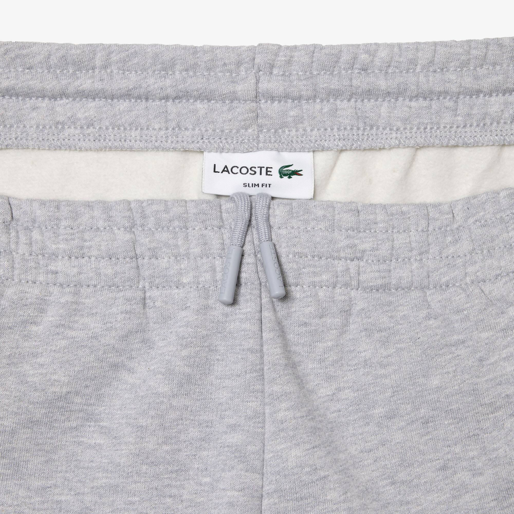 Pantalon de survêtement Jogger slim fit homme en molleton de coton biologique Pantalons de survêtement - Gris - Lacoste - Homme