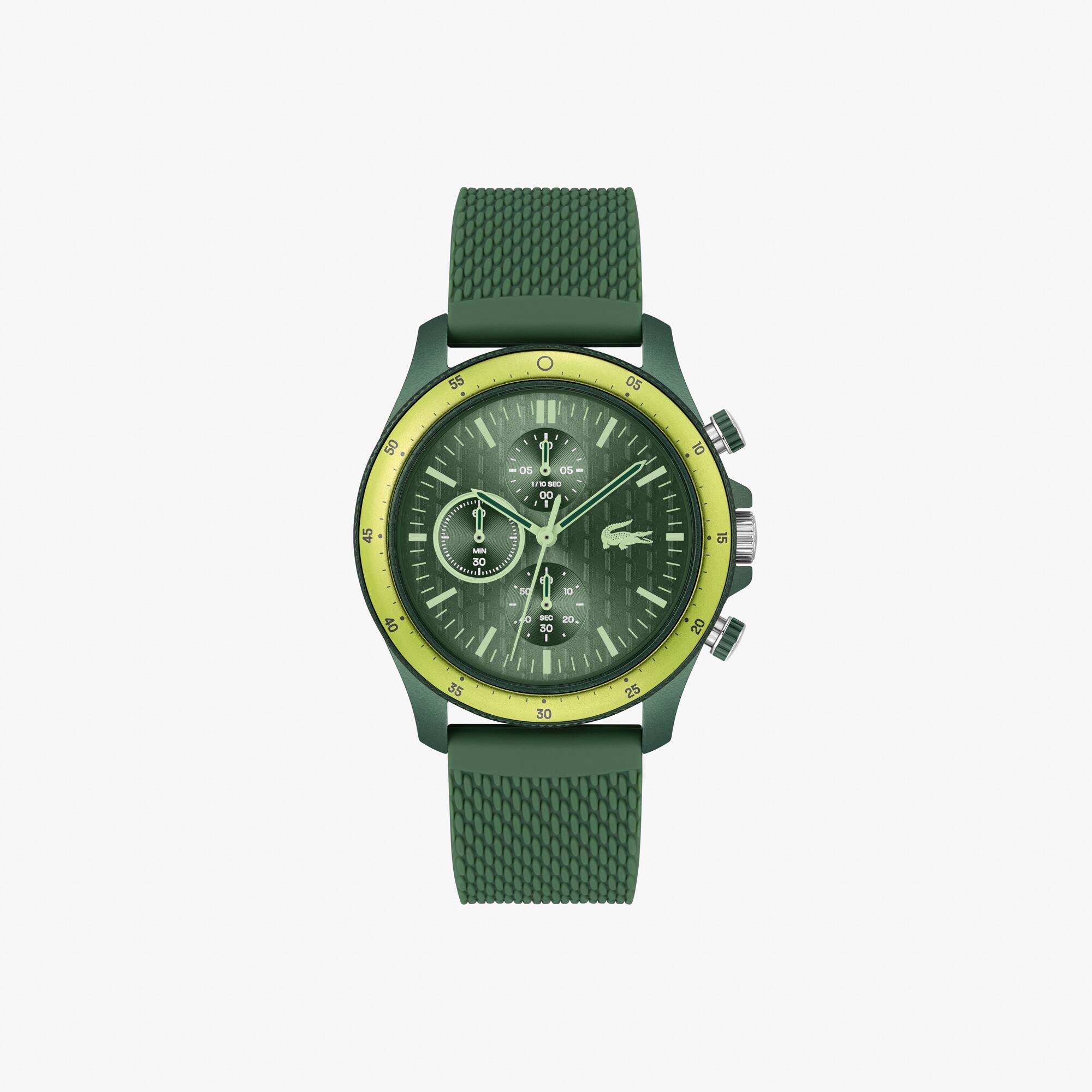 Neoheritage Silikon Chronograph Uhren - Weiss - Lacoste - Herren