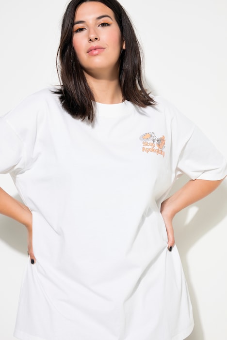 T-Shirt, oversized, Rückenprint