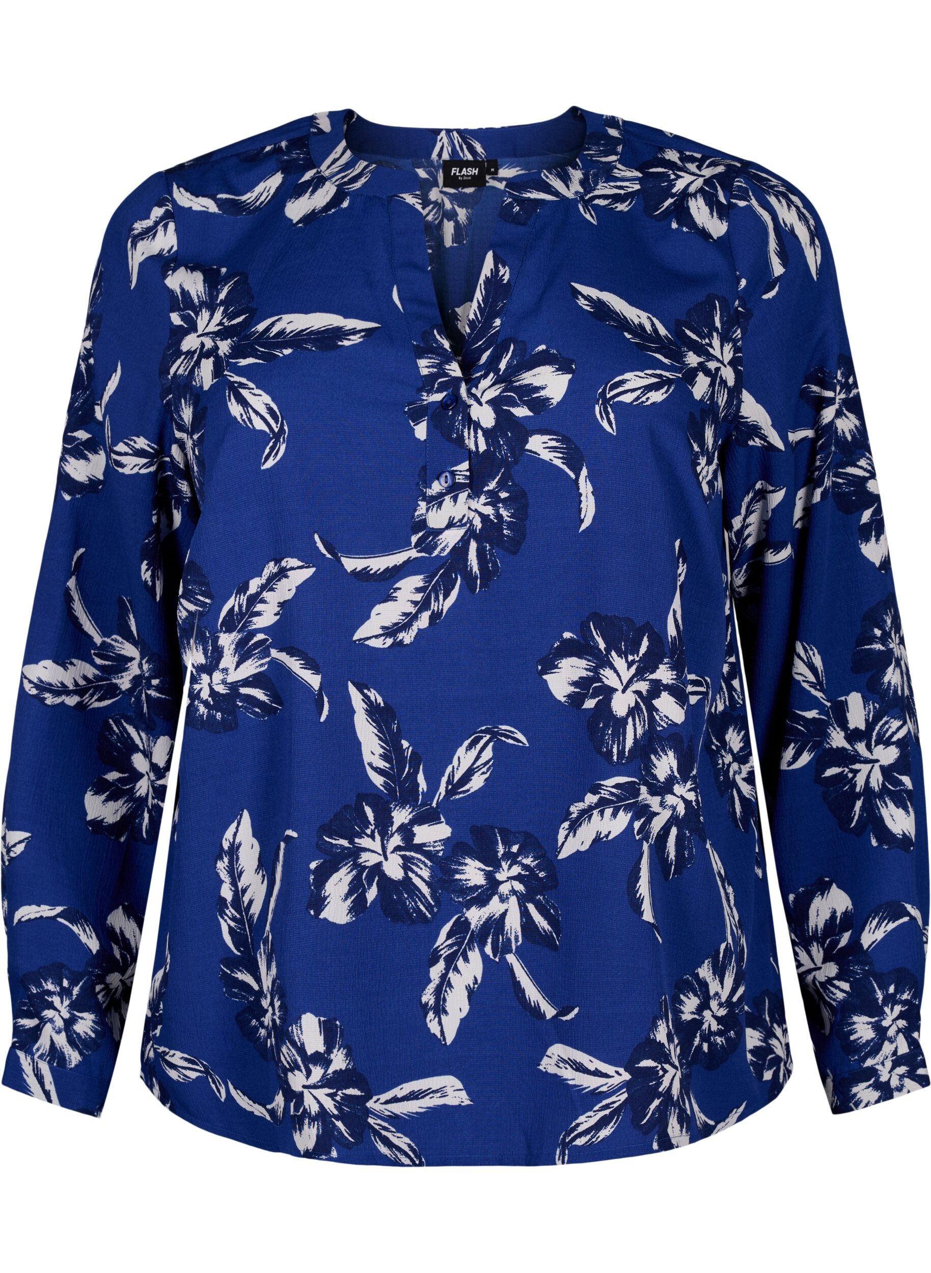 FLASH - Langærmet bluse med print