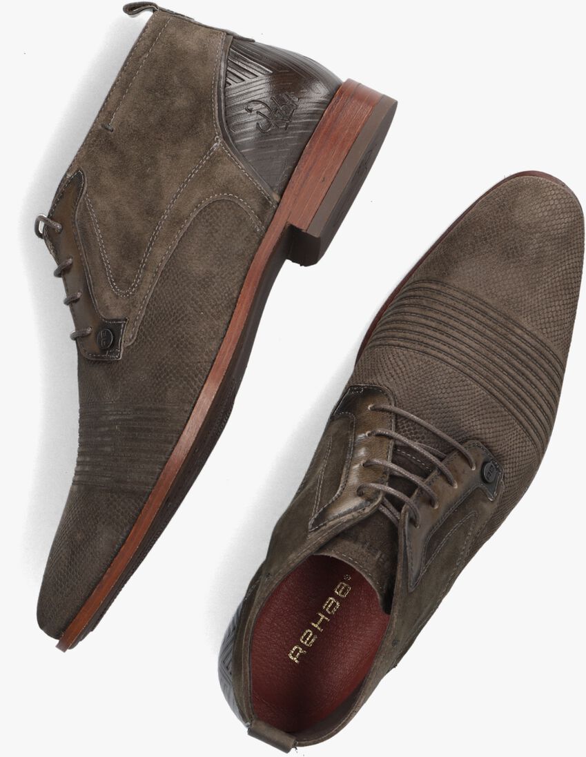 REHAB grijze rehab veterschoenen grand