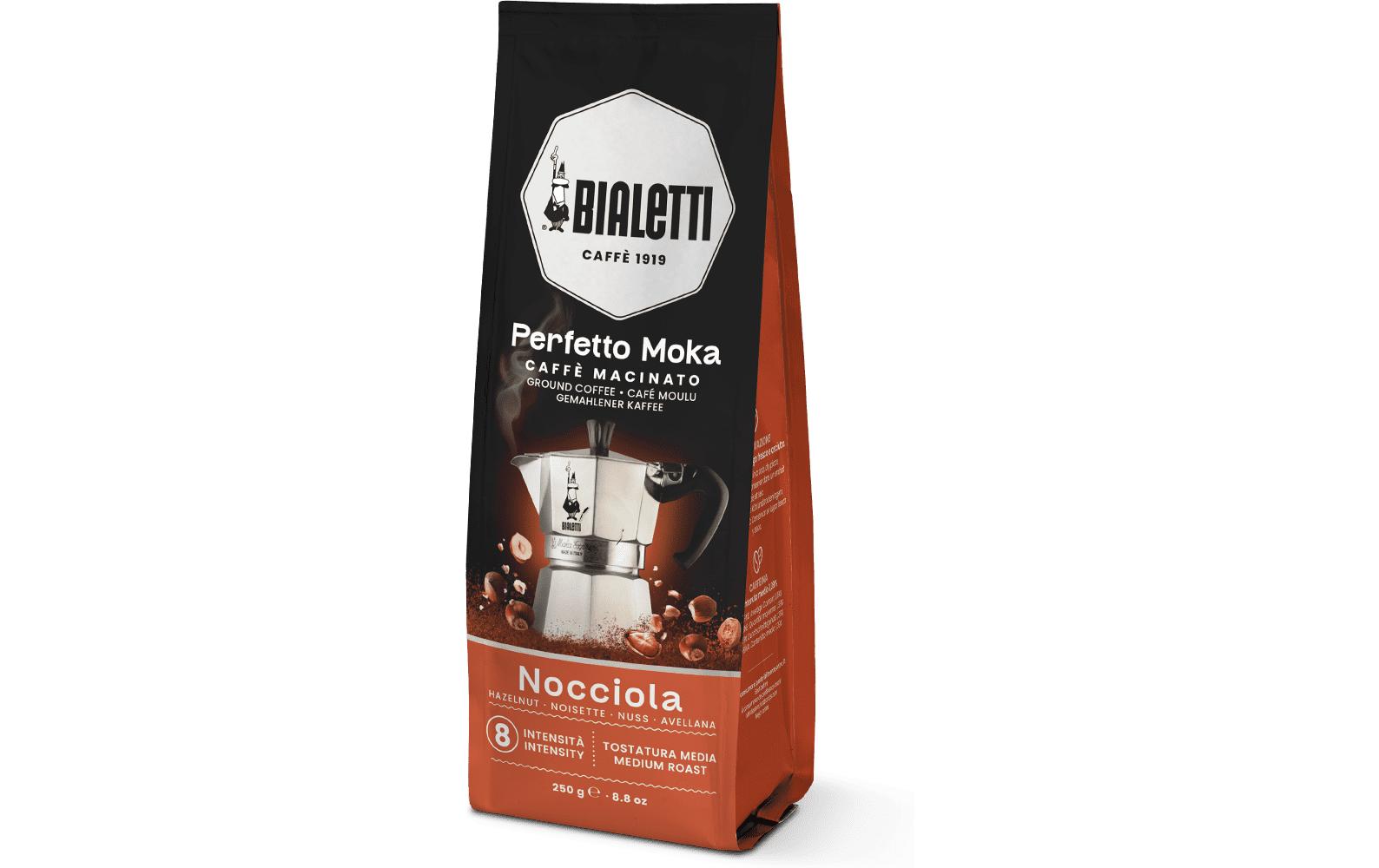 Kaffee gemahlen Perfetto Moka Nocciola 250 gFeingemahlener Kaffee mit Nuss Aroma