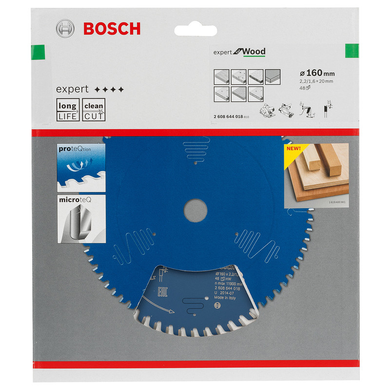 Bosch Expert For Wood cirkelzaagblad 160x20x2,2mm 48T