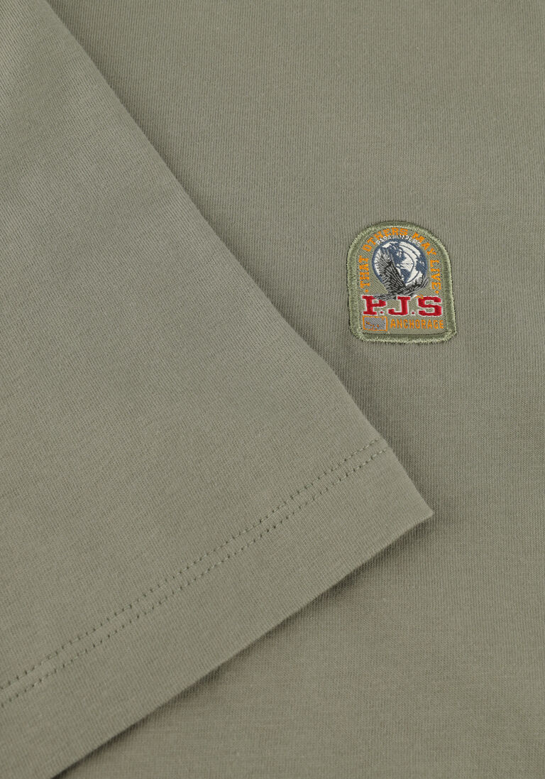 groene parajumpers t-shirt patch tee