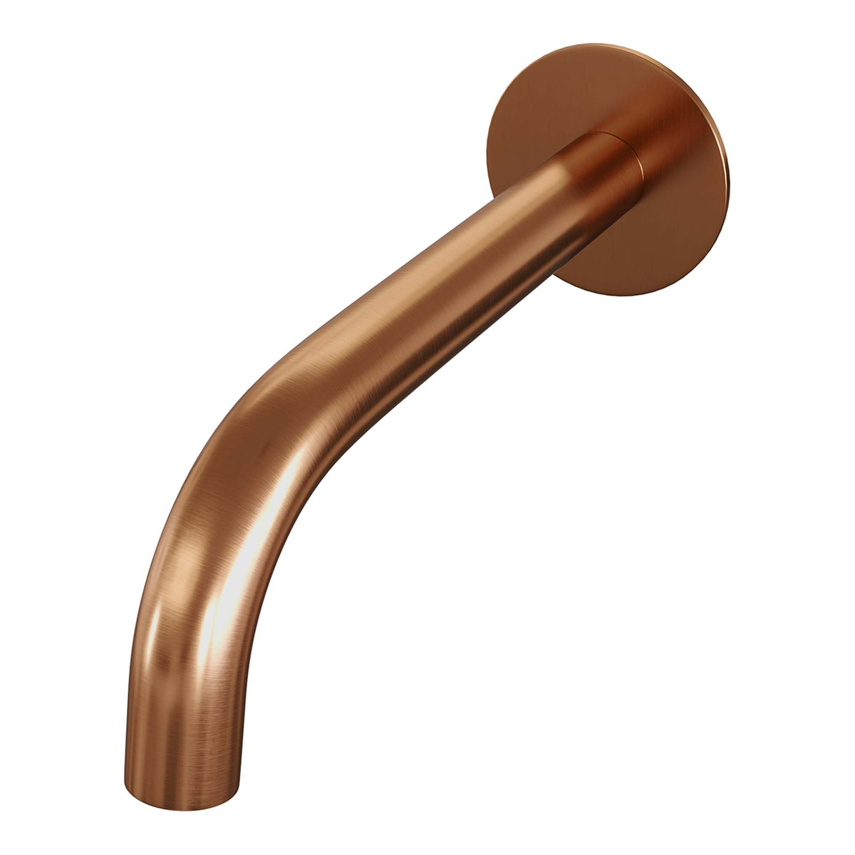 Brauer Copper Edition inbouw badkraan met uitloop en 3 standen handdouche koper geborsteld PVD