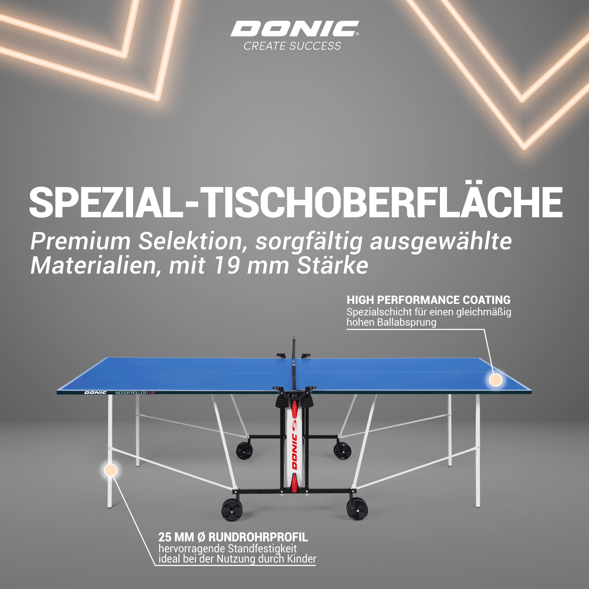 DONIC Indoor Roller Fun, blau