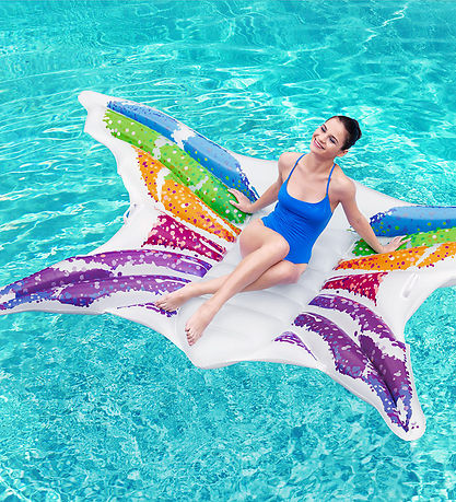 Bestway Schwimmmatratze - 294x193 cm - Rainbow Fliege